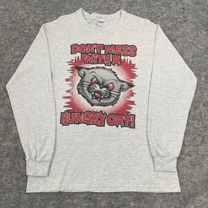 VTG Cincinnati Bearcats Don't Mess With A Hungry Cat Long Sleeve Tee Men's M